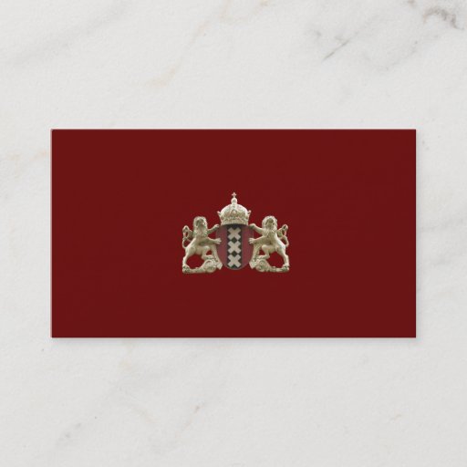 Customizable Amsterdam Coat of Arms Small Business Cards