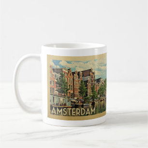 Amsterdam Coffee Mug Holland Vintage