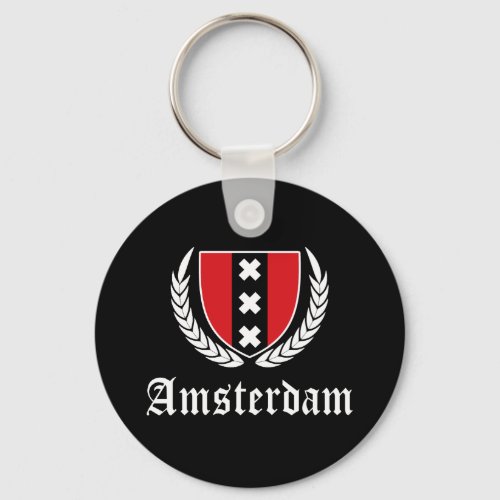 Amsterdam Crest Keychain