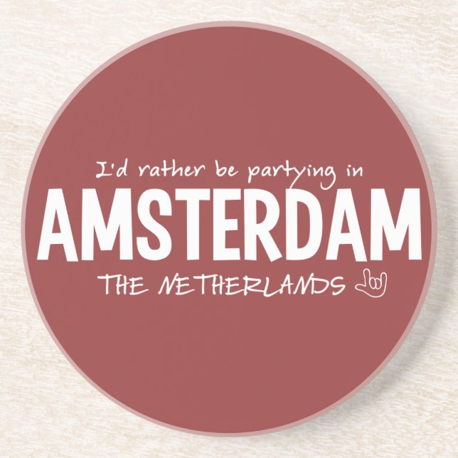 AMSTERDAM custom color coaster (Front)