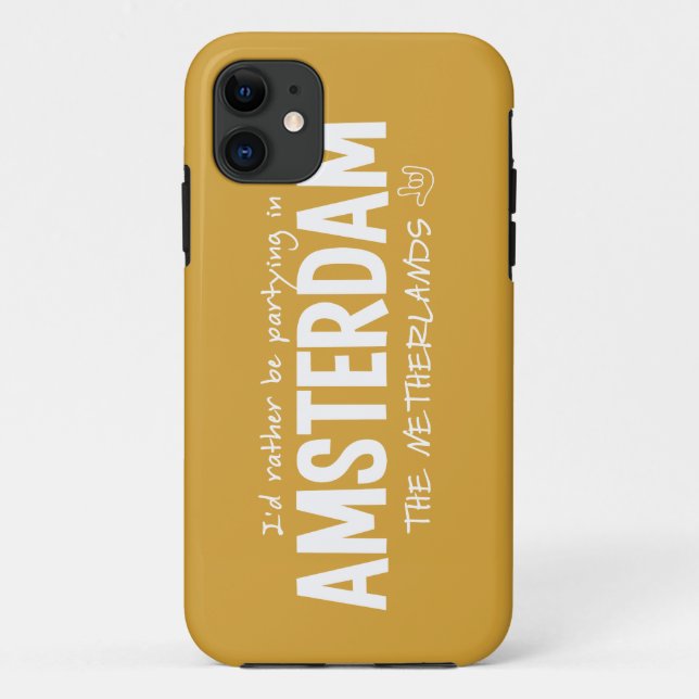 AMSTERDAM custom color iPhone case (Back)
