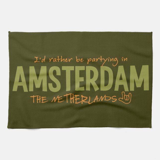 AMSTERDAM custom color kitchen towel (Horizontal)