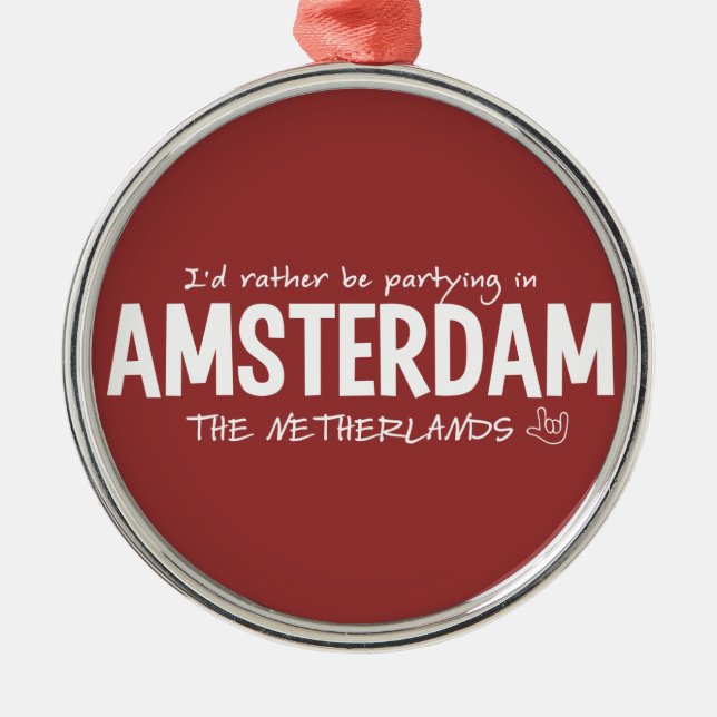 AMSTERDAM custom color ornament (Front)