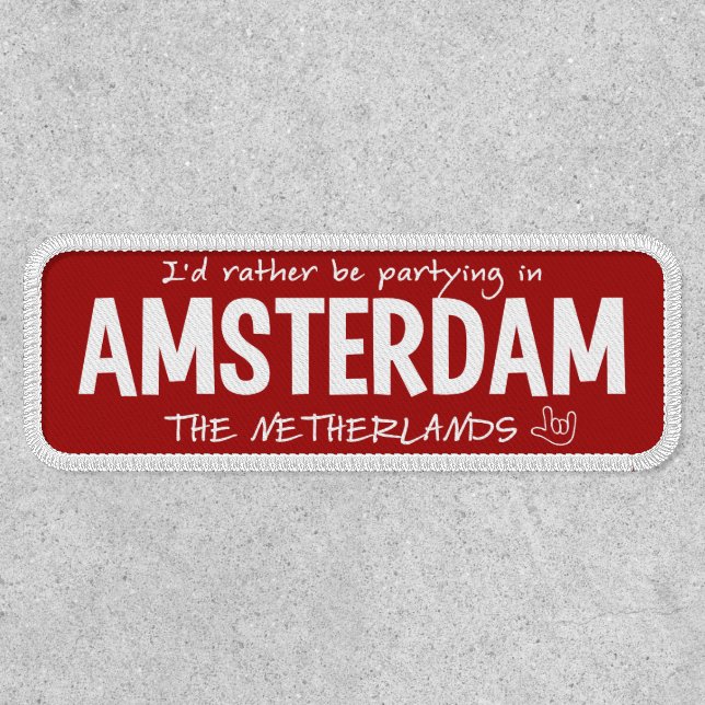 AMSTERDAM custom color Patch (Front)