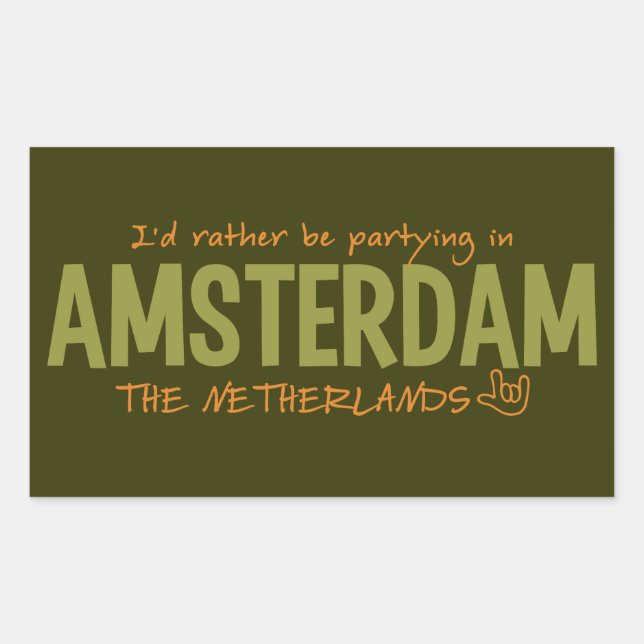 AMSTERDAM custom color stickers (Front)