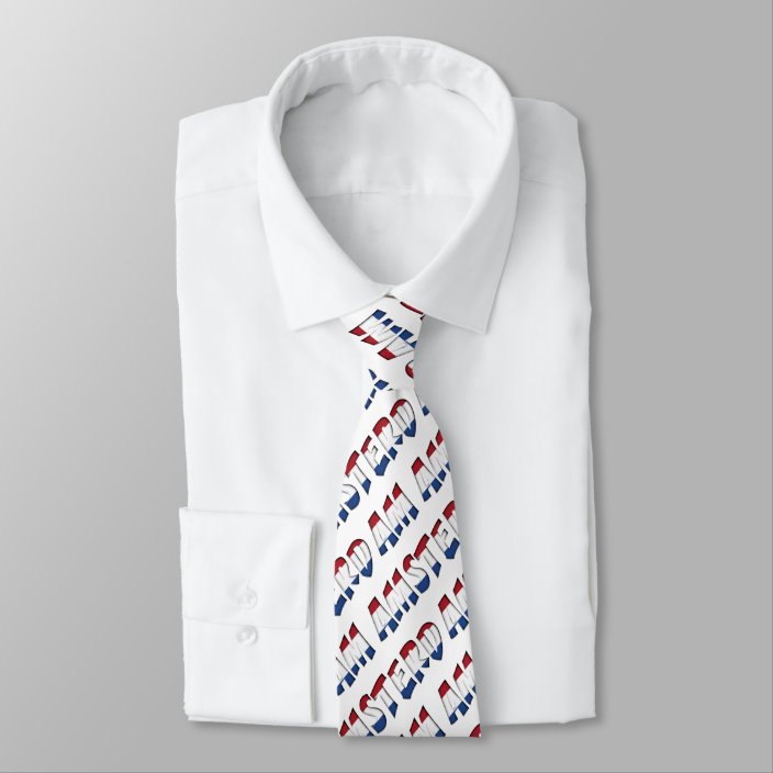 Amsterdam Dutch Flag Colors The Netherlands Neck Tie Zazzle Com