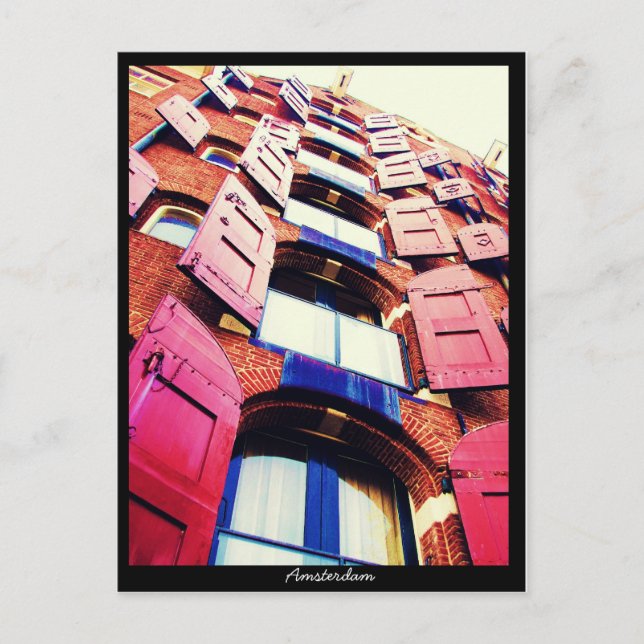 Amsterdam - Dutch Style Window Postcard (Front)
