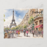 Amsterdam Europe Vintage Travel Tourism Add Postcard