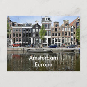 Amsterdam Europe Vintage Travel Tourism Add Postcard