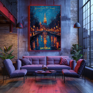 Amsterdam Evenings - Reflections of Serenity Poster
