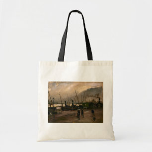 Amsterdam Fishermen's Harbor Storm by Vincent Gogh Tote Bag