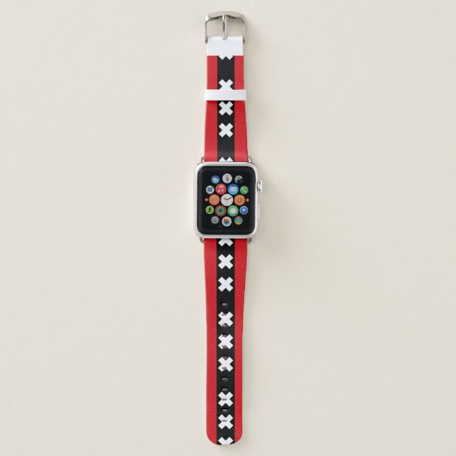 Amsterdam Flag Apple Watch Band (Front)
