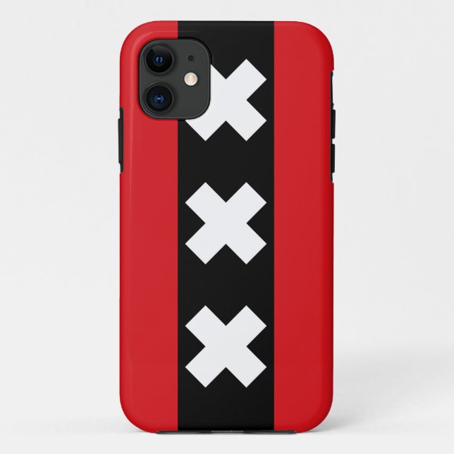 Amsterdam Flag Case-Mate iPhone Case (Back)