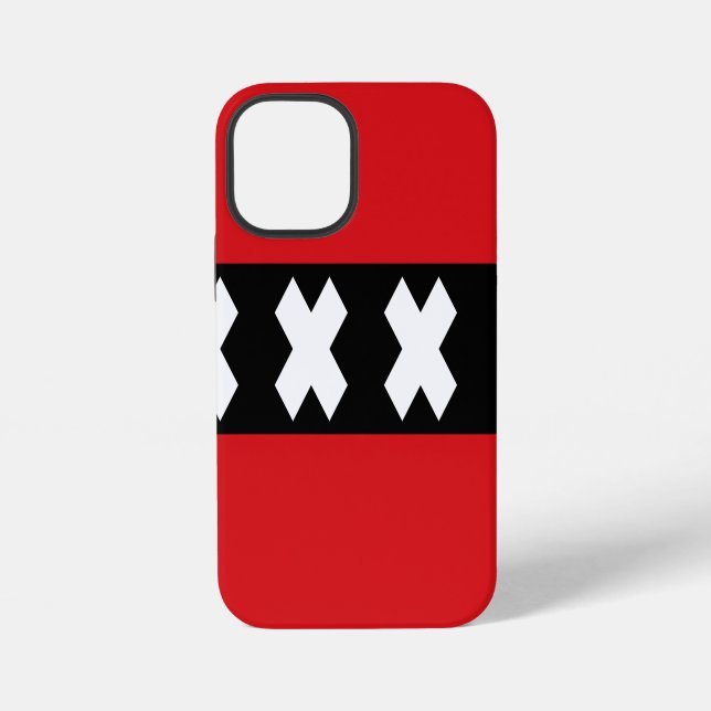 Amsterdam Flag  Iphone Case (Back)