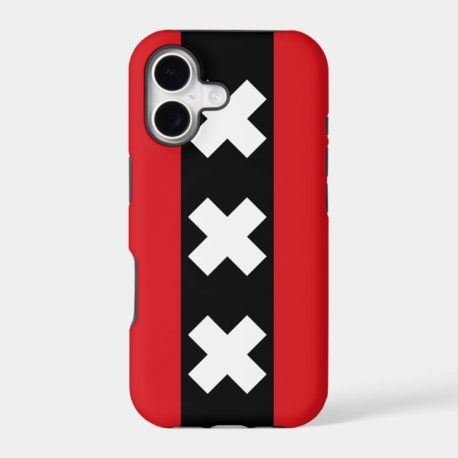 Amsterdam Flag Iphone Case (Back)