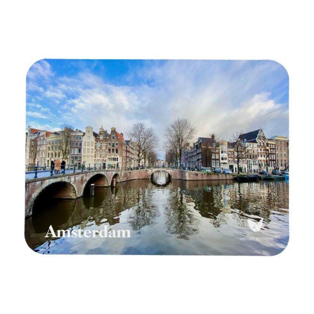 Amsterdam fridge magnet by Velvet Escape (Horizontal)