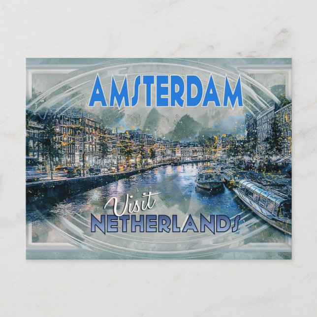 Amsterdam, from the series Visit... Holiday Postcard (Front)
