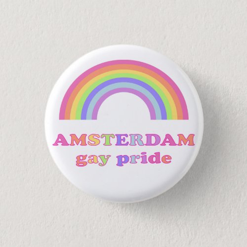 Amsterdam _ Gay Pride Rainbow Button