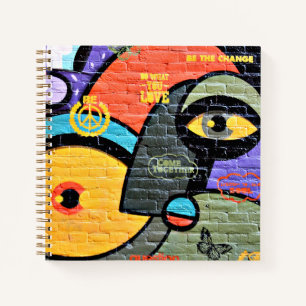 Amsterdam Graffiti, colorful and cool, Notebook