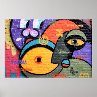 Amsterdam Graffiti Poster