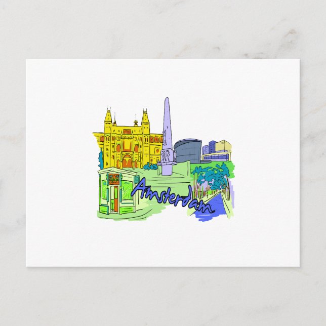 amsterdam green city image.png postcard (Front)