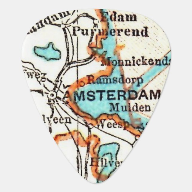 Amsterdam Guitar Pick Boyfriend Gift (Front)