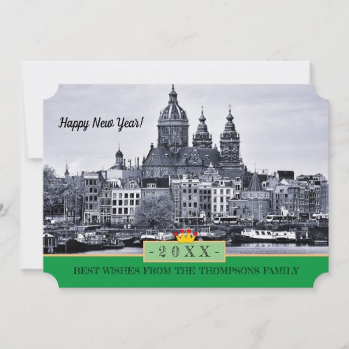 Amsterdam  Happy New Year Card 20XX
