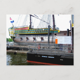 Amsterdam harbour - Postcard