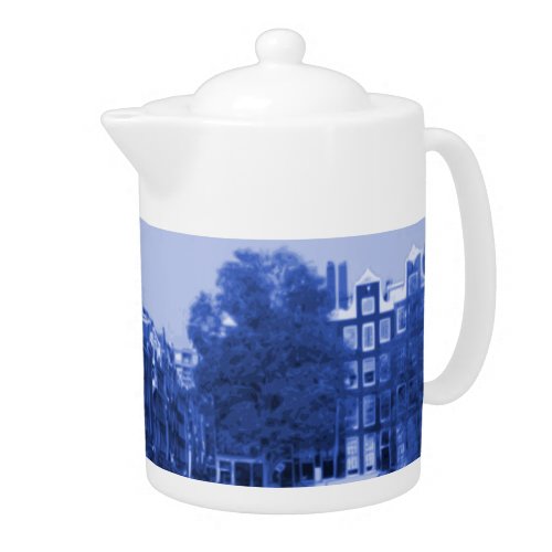 Amsterdam Holland Cityscape Delft_Blue_Look Teapot