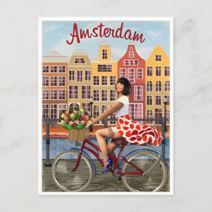 Amsterdam Holland Netherlands Vintage dutch Postcard