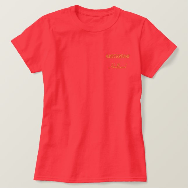 Amsterdam Holland Polo Shirt (Design Front)