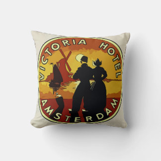 Amsterdam Hotel Throw Pillow