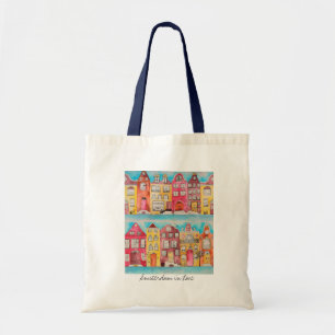 Amsterdam in love farrowed tote bag
