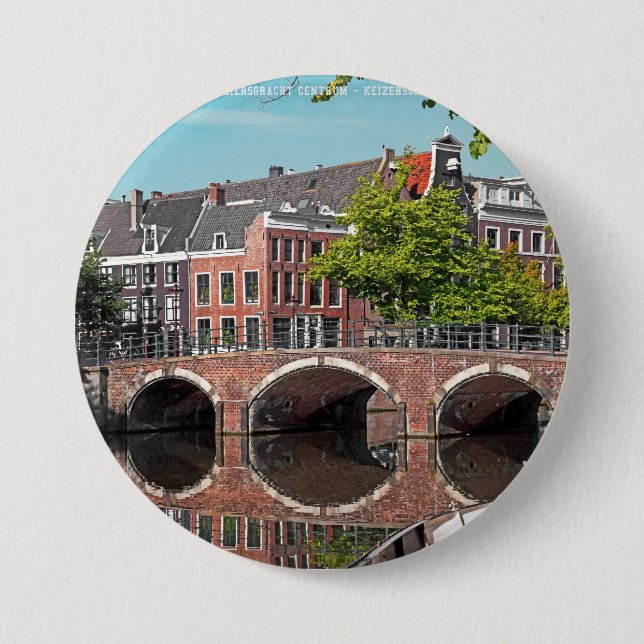 Amsterdam - Keizersgracht Button (Front)