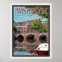 Amsterdam - Keizersgracht-RGrachtCentrum Poster