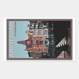 Amsterdam - Leidsestraat - Keizersgracht Rectangular Sticker