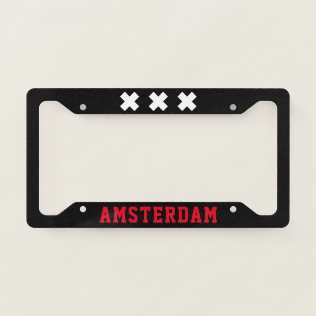 Amsterdam License Plate Frame (Front)