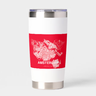 Amsterdam map insulated tumbler