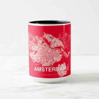 Amsterdam map mug