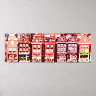 Amsterdam Miniature Houses Poster
