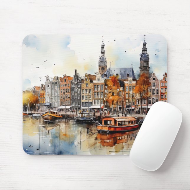 Amsterdam Mouse Pad (With Mouse)