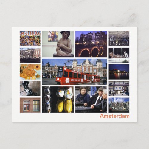 Amsterdam multi_image postcard