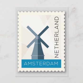 Amsterdam Netherland Postcard by Zazzlemm_Cards at Zazzle