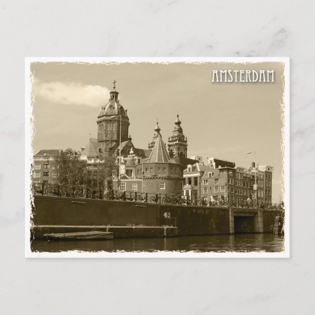 Amsterdam, Netherland Postcard (Front)