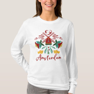 Amsterdam Netherlands Abstract Holland Design T-Shirt