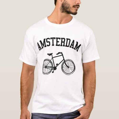 Amsterdam _ Netherlands Bicycle Bike Holland Gift T_Shirt