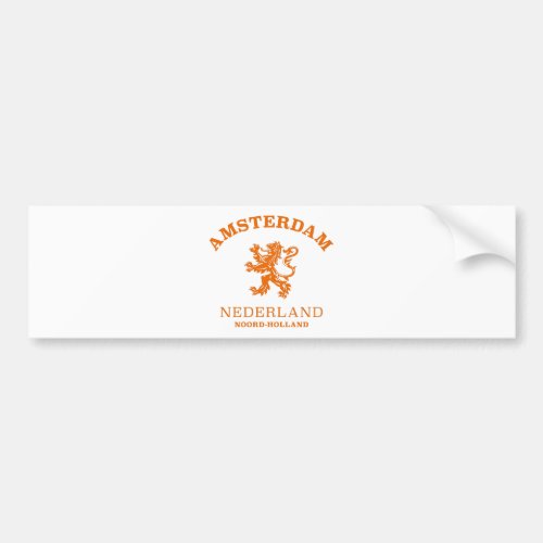 AMSTERDAM Netherlands Bumper Sticker