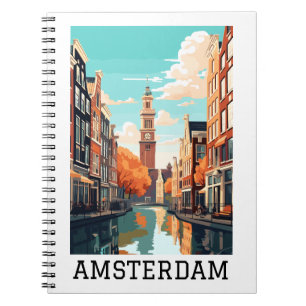 Amsterdam Netherlands Canal Travel Notebook