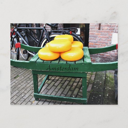 Amsterdam Netherlands Cheese Shop Postcard