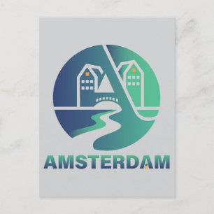 Amsterdam Netherlands Europe Postcard